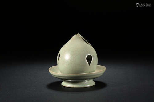 Celadon Peach Shaped Fragrance Song Dynasty