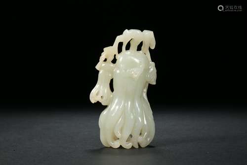 Hetian Jade Buddha Hand in Qing Dynasty