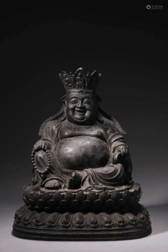 A Bronze Statue Of Maitreya