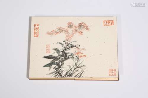 Chinese ink paintingZhang Daqian Flower Album