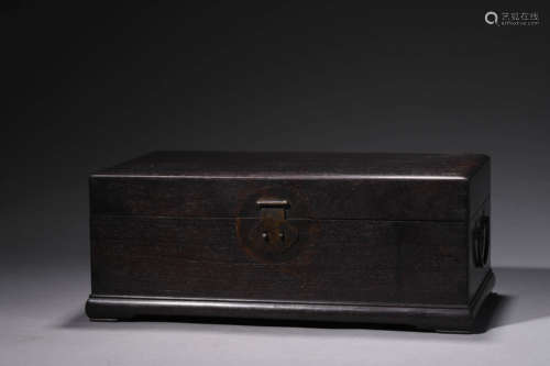 A Sandalwood Rectangular Box And Cover