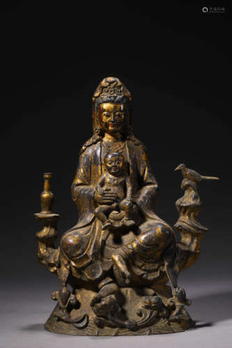 A Bronze Statue Of Avalokitesvara