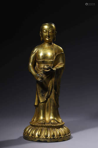 A Bronze Statue Of Medicine Buddha