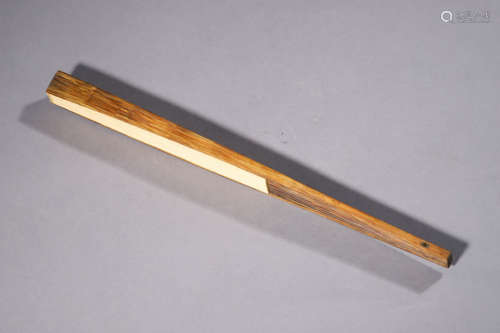 A Chinese Bamboo Fan Rib