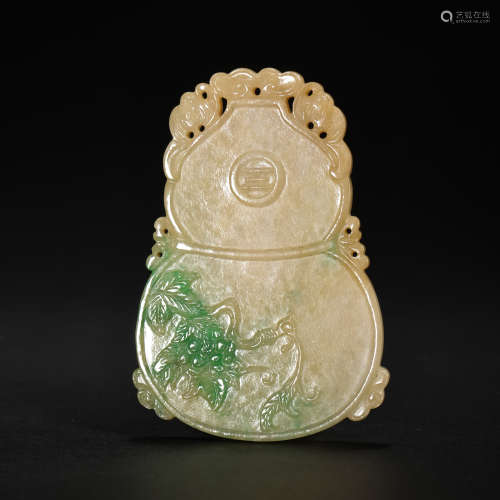 QING DYNASTY, CHINESE JADE PLATE