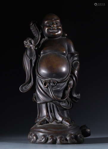 COPPER MAITREYA BUDDHA STATUE