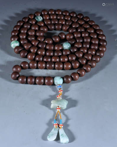 CHENXIANG WOOD STRING NECKLACE WITH 108 BEADS