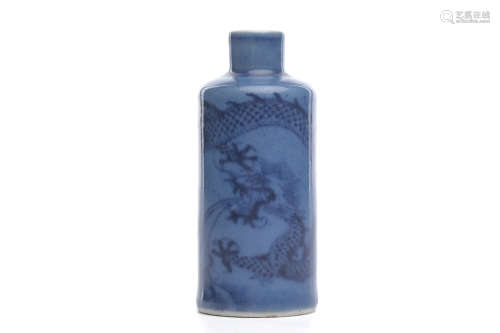 Chinese Blue White Porcelain Snuff Bottle