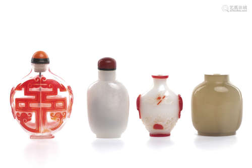 Chinese Set Of 4 Snuff Bottle