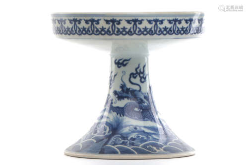 Chinese Blue White Porcelain Stand