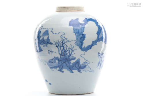 Chinese Blue White Porcelain Jar