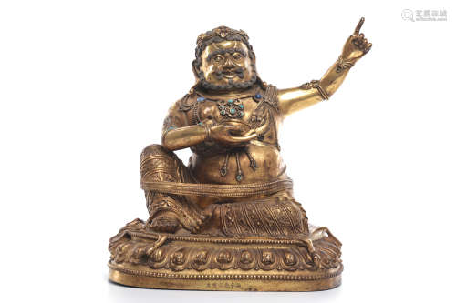 Chinese Gilt Bronze Seated Buddha