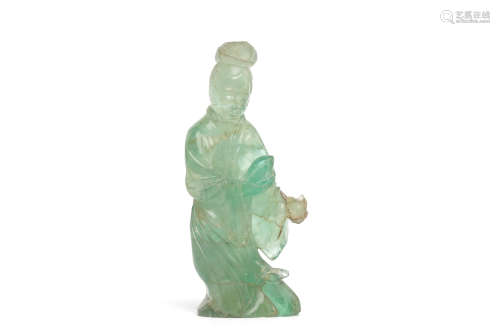 Chinese Aventurine Carved Guanyin Figurine