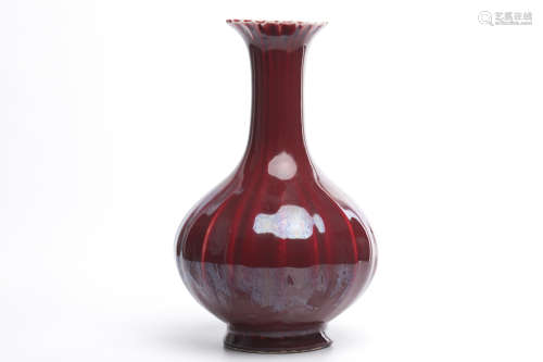 Chinese Oxblood Glazed Porcelain Vase