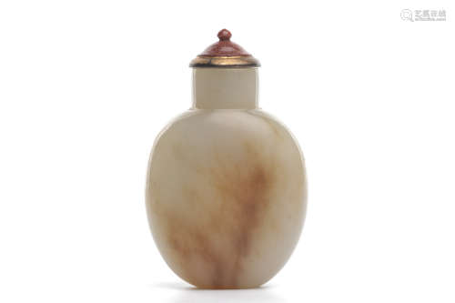 Chinese White Jade Snuff Bottle