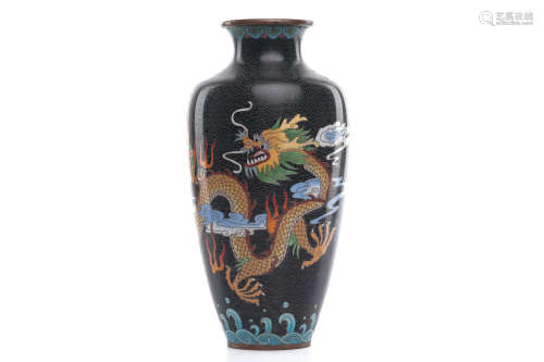 Chinese Cloisonne Dragon Vase
