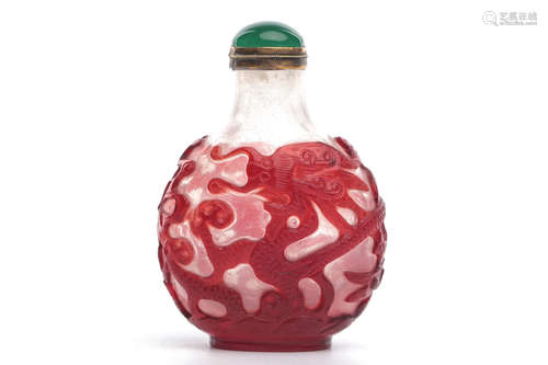 Chinese Peking Glass Snuff Bottle