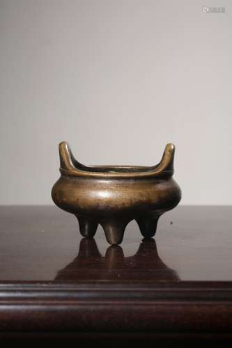 chinese bronze tripod incense burner