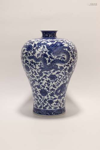 chinese blue and white porcelain meiping