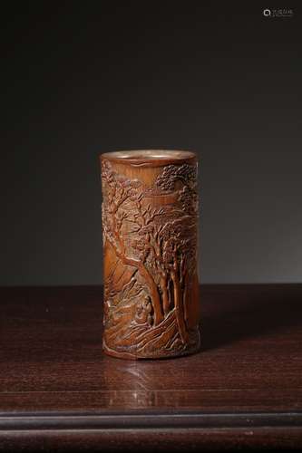 chinese bamboo brush pot