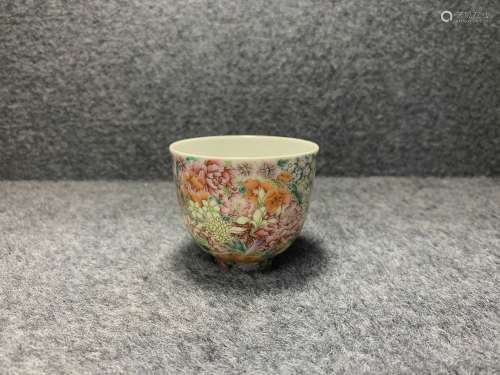 chinese famille rose porcelain cup
