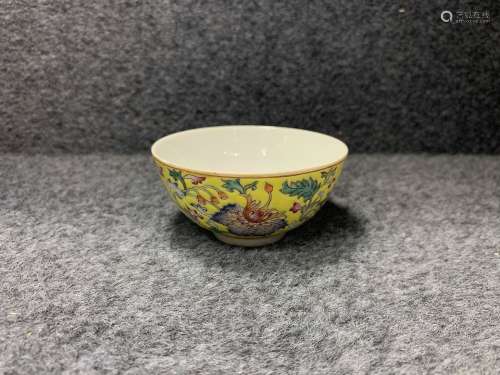 chinese famille rose porcelain cup