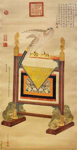 LANG SHINIGN PAINTING OF EAGLE