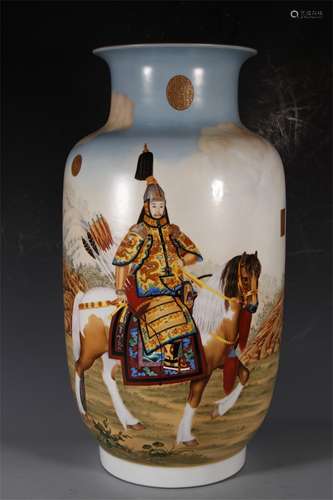 PASTEL EMPEROR QIANLONG DECORATED LANTERNS AND BOTTLES IN JI...