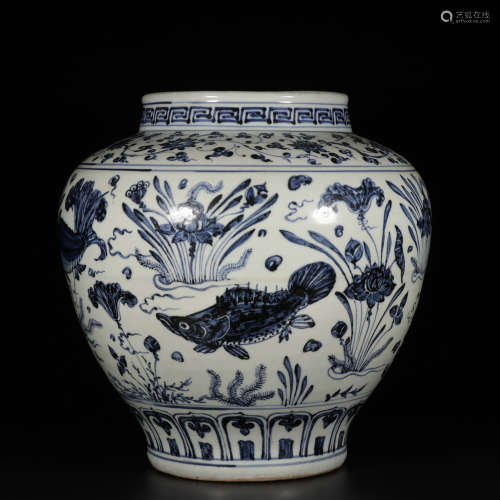 Chinese Blue White Porcelain Jar