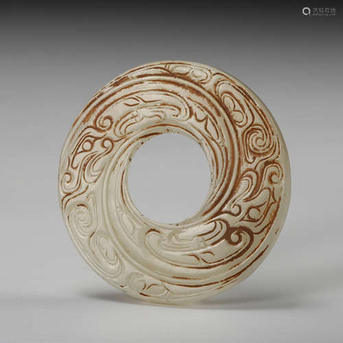 Chinese Archaistic Jade Bi Disk