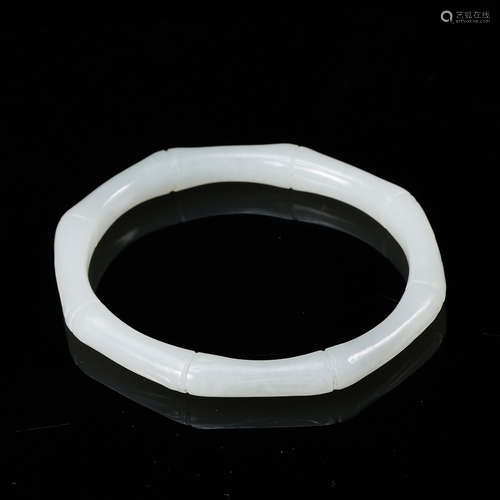 Chinese White Jade Bangle