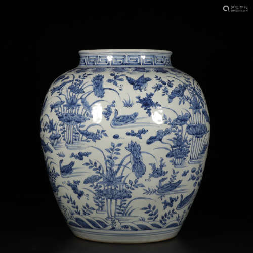 Chinese Blue White Porcelain Jar
