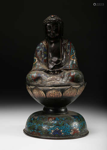 Chinese Bronze Figure Of Shakyamuni