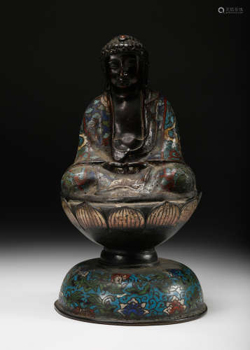 Chinese Bronze Figure Of Shakyamuni