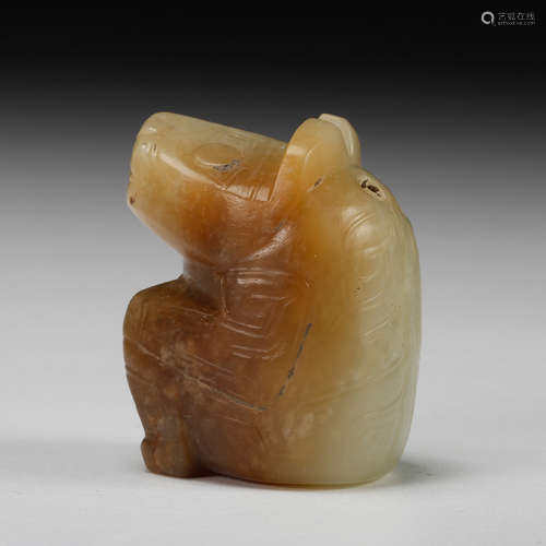 Chinese Archaistic Jade Beast