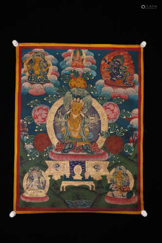 Chinese Tibetan Thangka