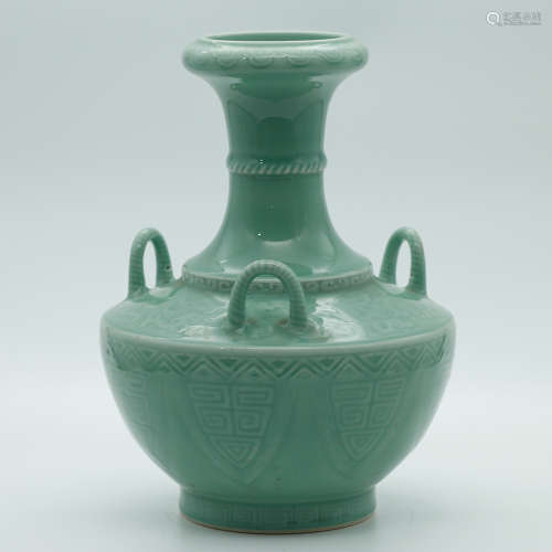 Chinese Celadon Jade Porcelain Vase