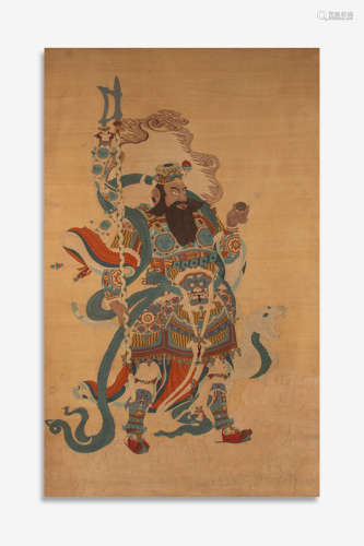 Chinese Kesi Embroidery Of Guardian