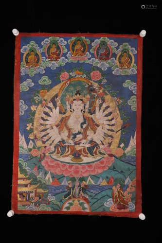 Chinese Tibetan Thangka