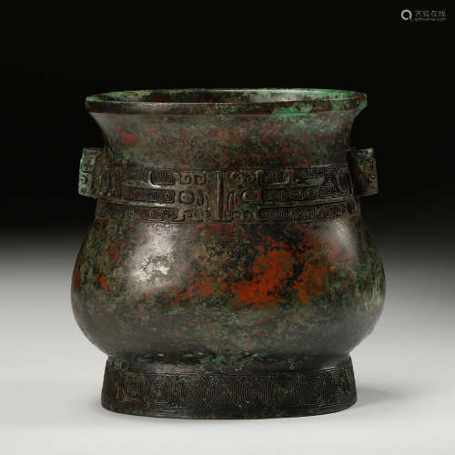 Chinese Bronze Censer Vessel