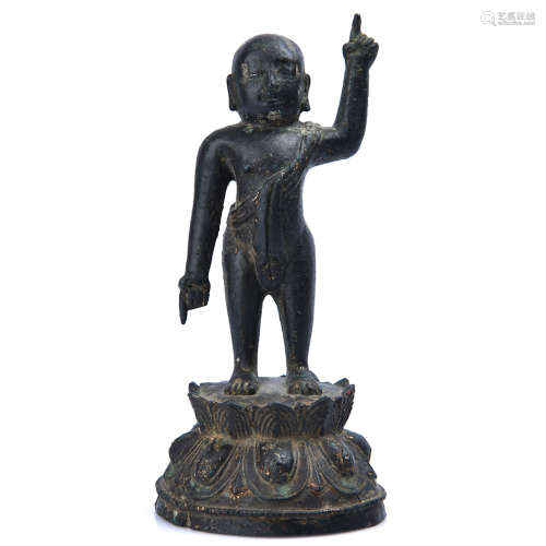 Chinese Bronze Figure Of Shakyamuni