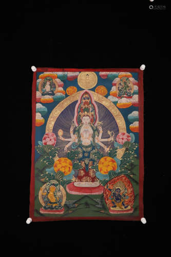 Chinese Tibetan Thangka