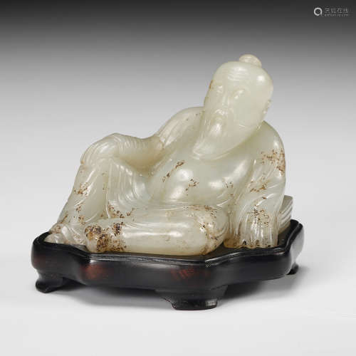 Chinese Celadon Jade Carved Figurine