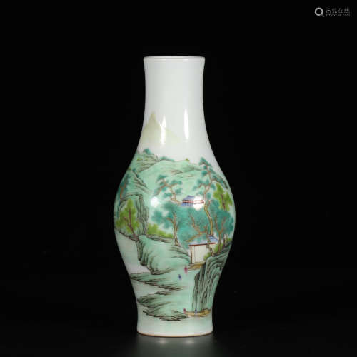 Chinese Famille Rose Porcelain Vase