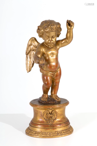 Wooden sculpture ‘ANGEL’. 19th century