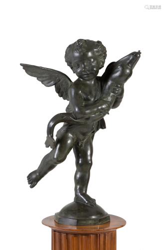 Bronze sculpture for fountain. Early 20th century