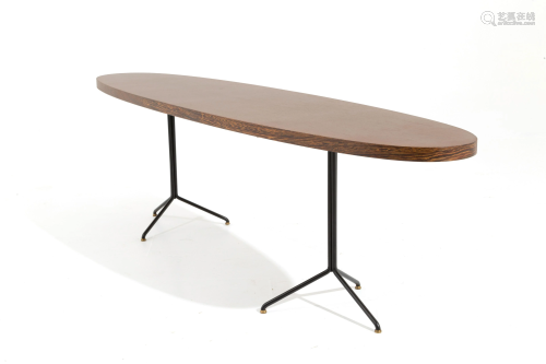 OSVALDO BORSANI. Wooden table. TECNO. 1960s
