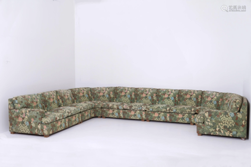 LUIGI CACCIA DOMINIONI. Rare modular sofa. 1950s