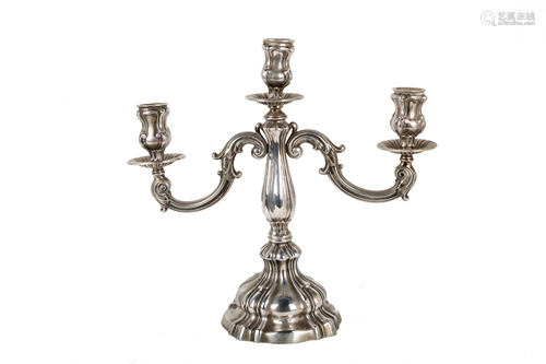 800 silver candelabra, gr.460ca. CASTAUDI&GAUTERO