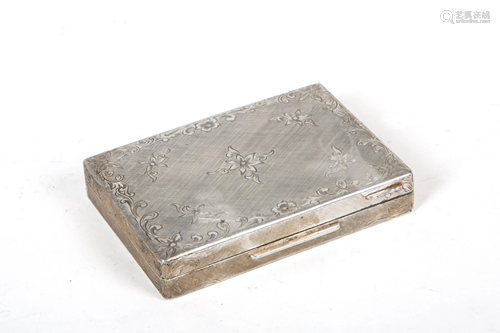 800 silver powder compact, gr. 300 ca. 20th c